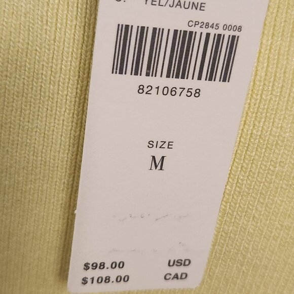 Anthropologie Yellow Sweater. NWT. Size Medium. Host Pick. - Picture 8 of 14